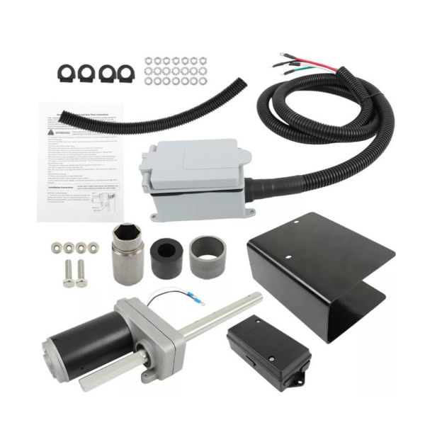 The new electric trailer jack kit is suitable for RV trailers weighing 12000 pounds